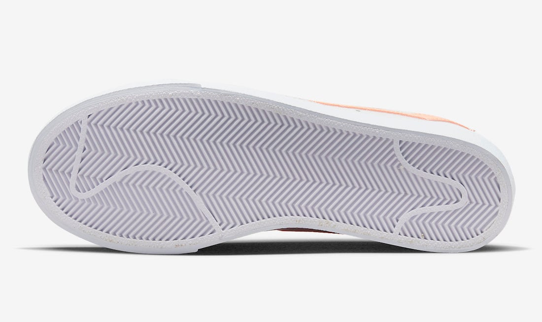 Nike Blazer Low Platform White Peach Purple Green DX3719-100 Release Date Info