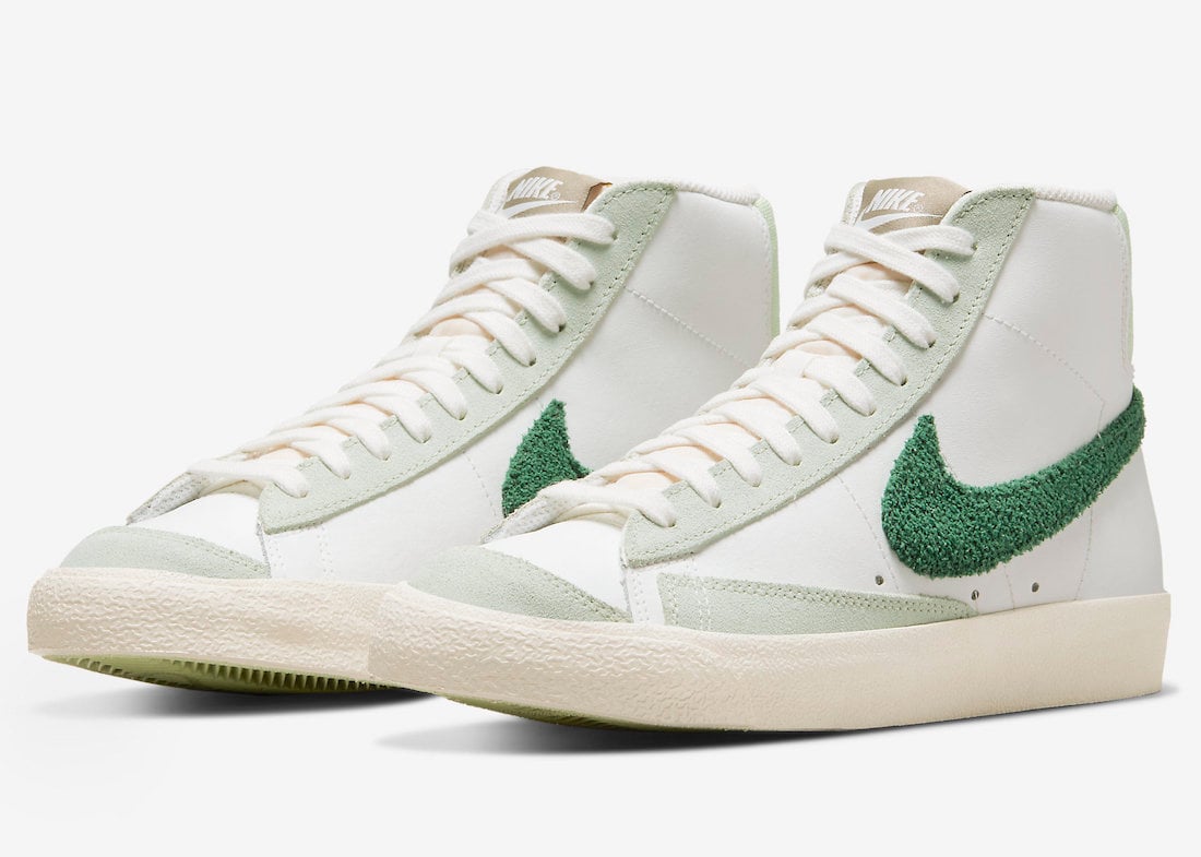 The Nike Blazer Mid is Releasing with Green Chenille Swooshes
