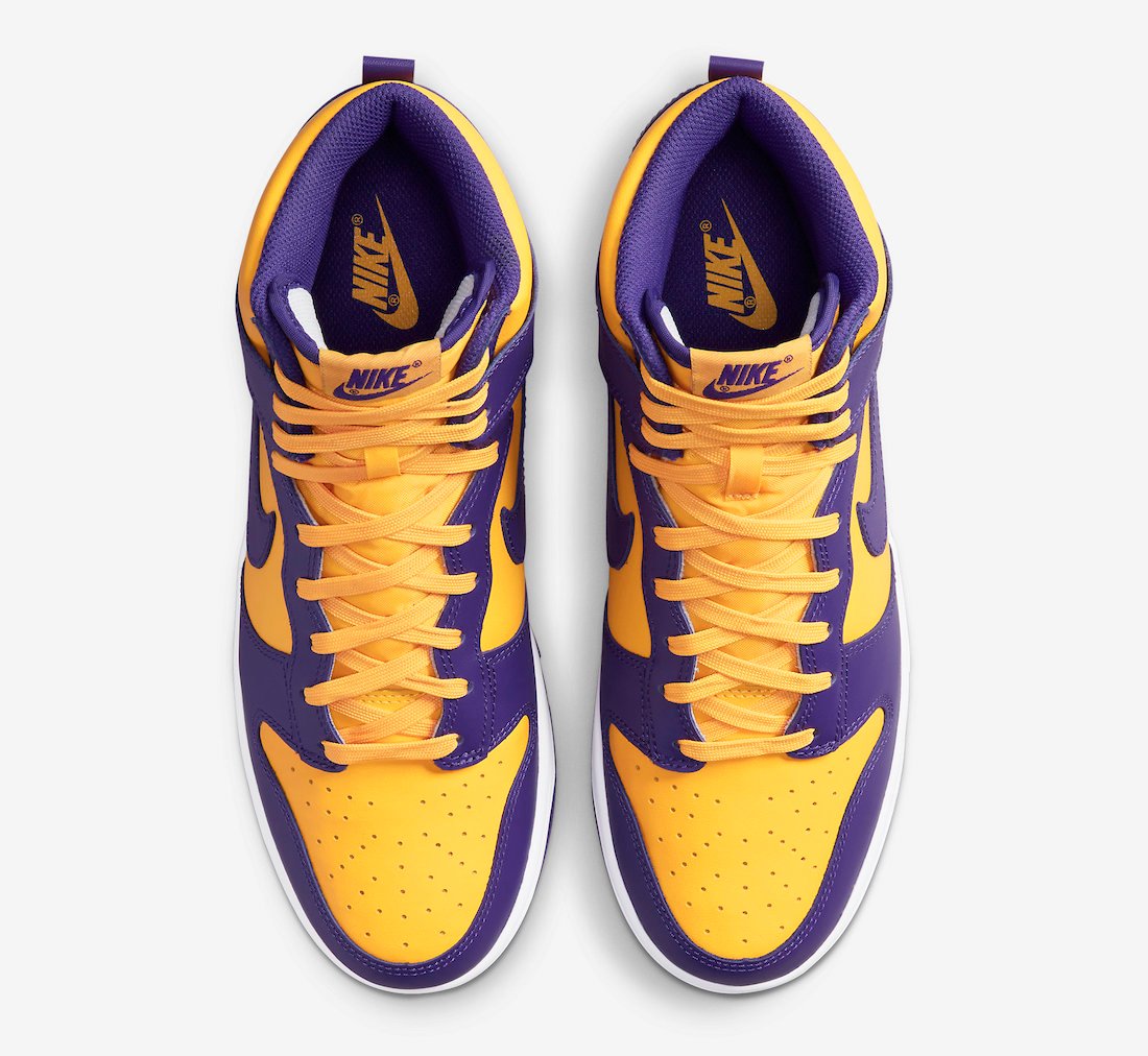 Nike Dunk High Lakers Court Purple DD1399-500 Release Date Info