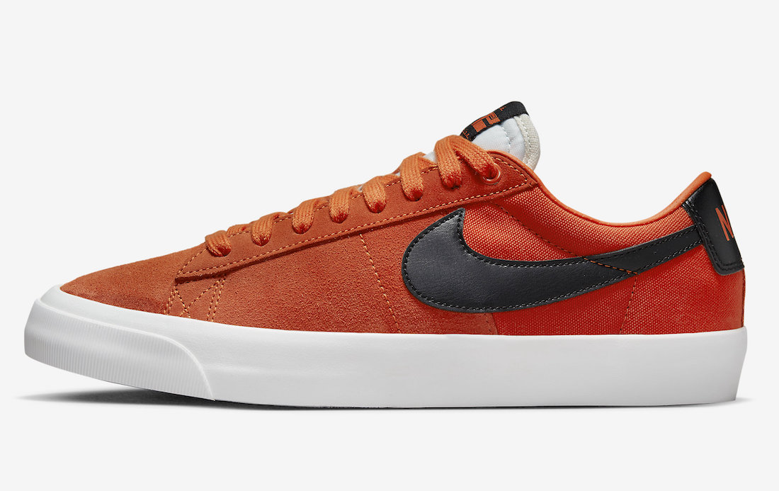 Nike SB Blazer Low GT Orange Black DR9103-800 Release Date Info