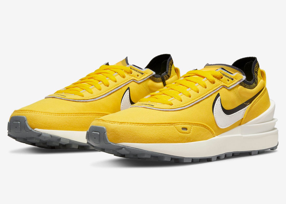 Nike Waffle One in Yellow Releasing with Double Swooshes