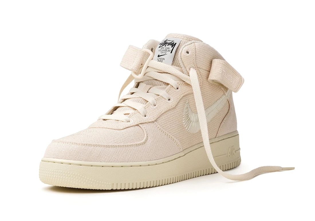 Stussy Nike Air Force 1 Mid Fossil Hemp Release Date