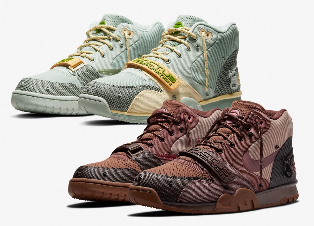 bow Defective God Travis Scott x Nike Air Trainer 1 DR7515-200 DR7515-001 Release Date Info |  SneakerFiles