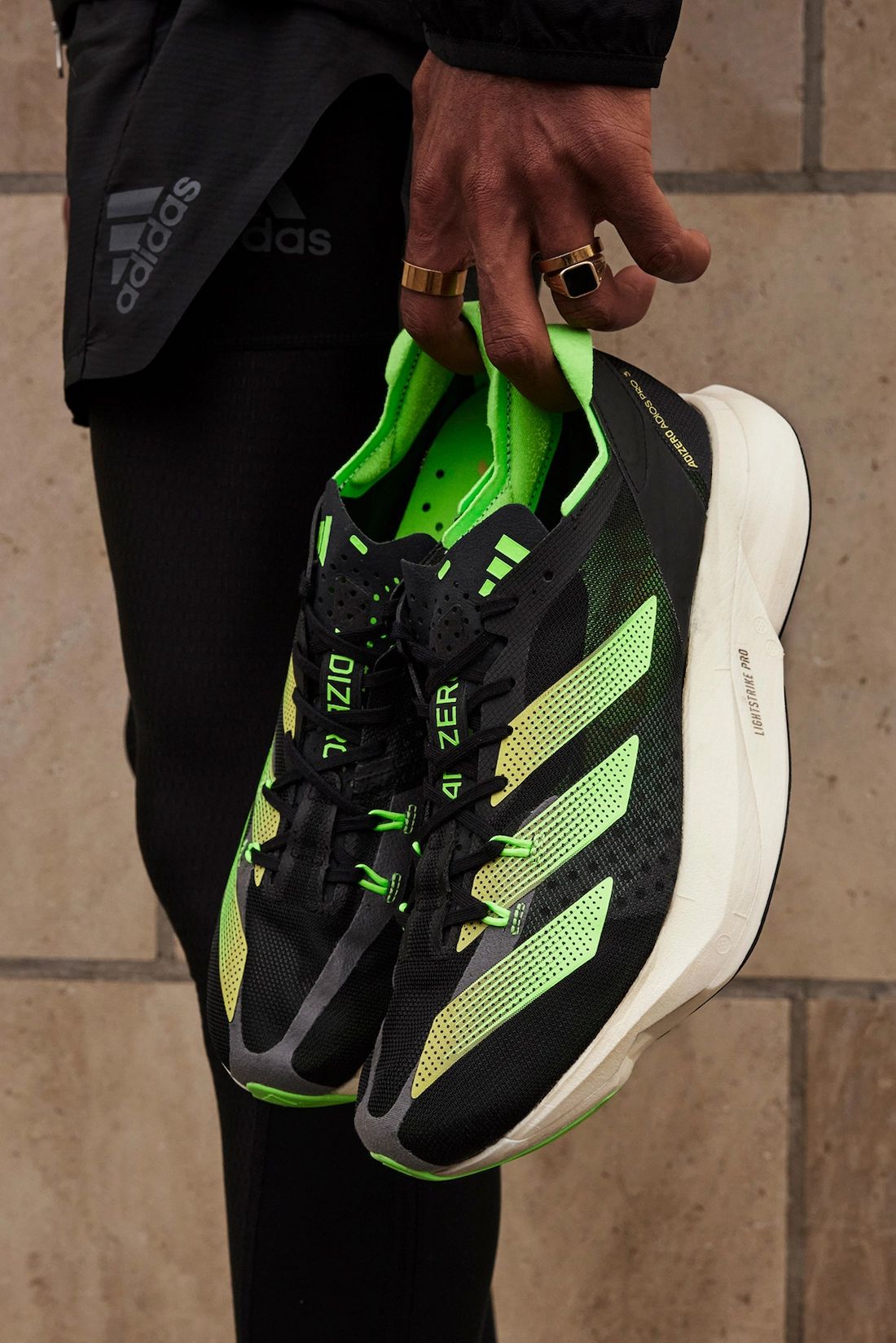 adidas Adizero Adios Pro 3 Core Black Beam Yellow Solar Green GX6251 Release Date Info