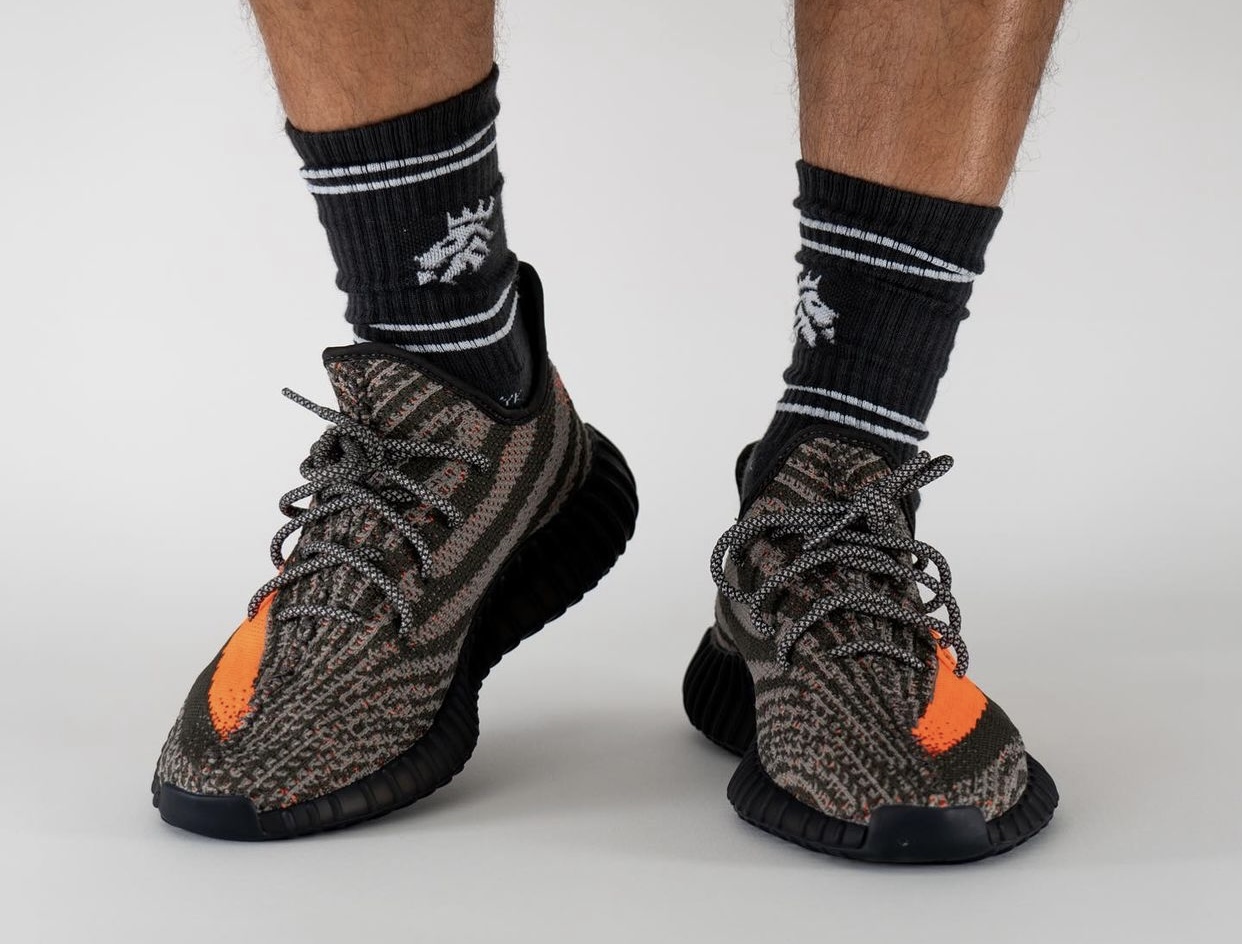 adidas Yeezy Boost 350 V2 Dark Beluga On-Feet