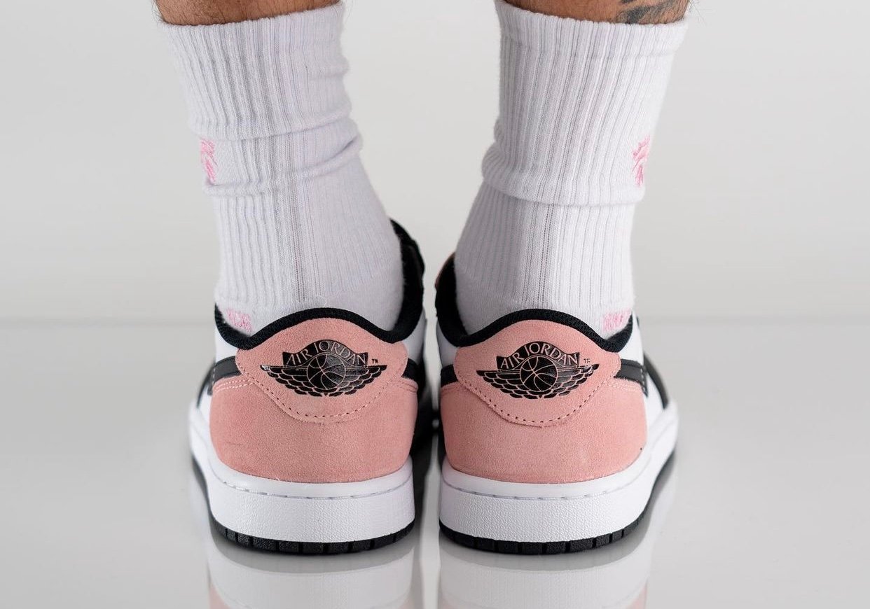 Air Jordan 1 Low OG Bleached Coral CZ0790-061 On-Feet Air Jordan 1 Low OG Bleached Coral CZ0790-061 On-Feet