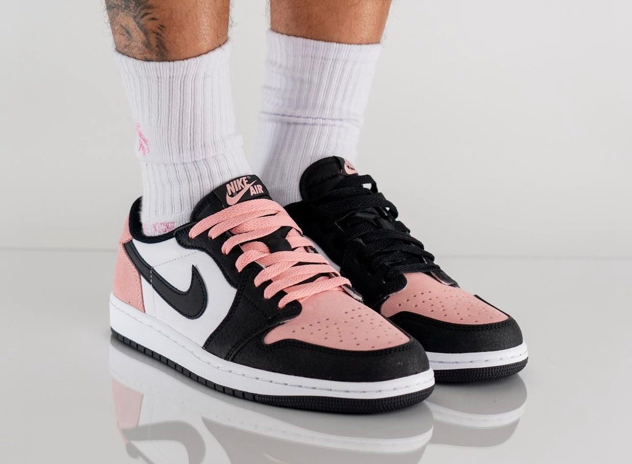 Air Jordan 1 Low OG Bleached Coral CZ0790-061 On-Feet