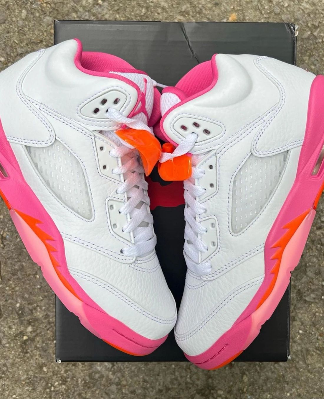 Air Jordan 5 GS White Pinksicle Safety Orange WNBA Release Date Info