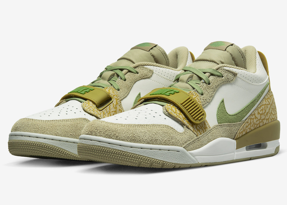 Jordan Legacy 312 Low in Olive and Gold