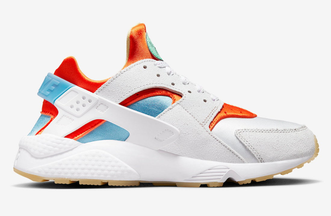 Nike Air Huarache White Orange Blue DX2345-100 Release Date Info