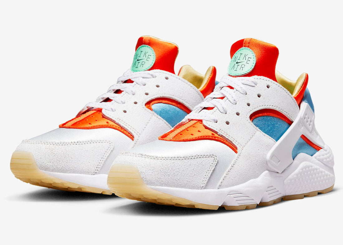 Nike Air Huarache White Orange Blue DX2345-100 Release Date Info