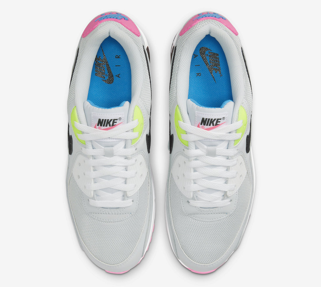 Nike Air Max 90 Grey Neon DZ4398-001 Release Date Info
