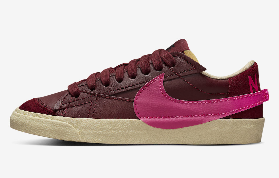 Nike Blazer Low Jumbo Burgundy Hot Pink DQ1470-600 Release Date Info