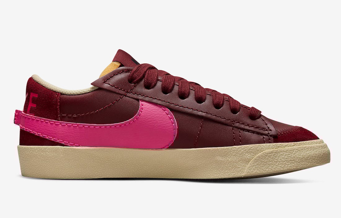 Nike Blazer Low Jumbo Burgundy Hot Pink DQ1470-600 Release Date Info