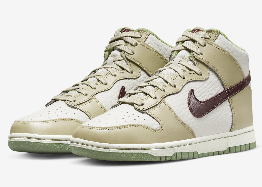 The Nike Dunk High is Releasing with Tumbled Leather