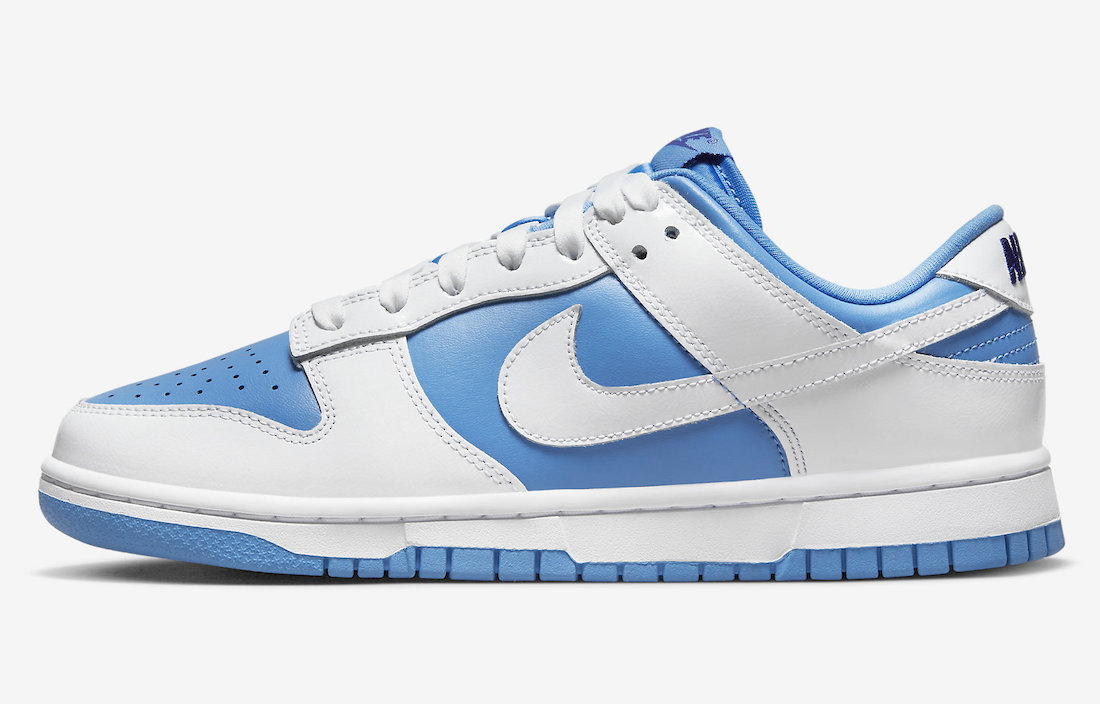 Nike Dunk Low White University Blue Royal Blue DJ9955-101 Release Date Info