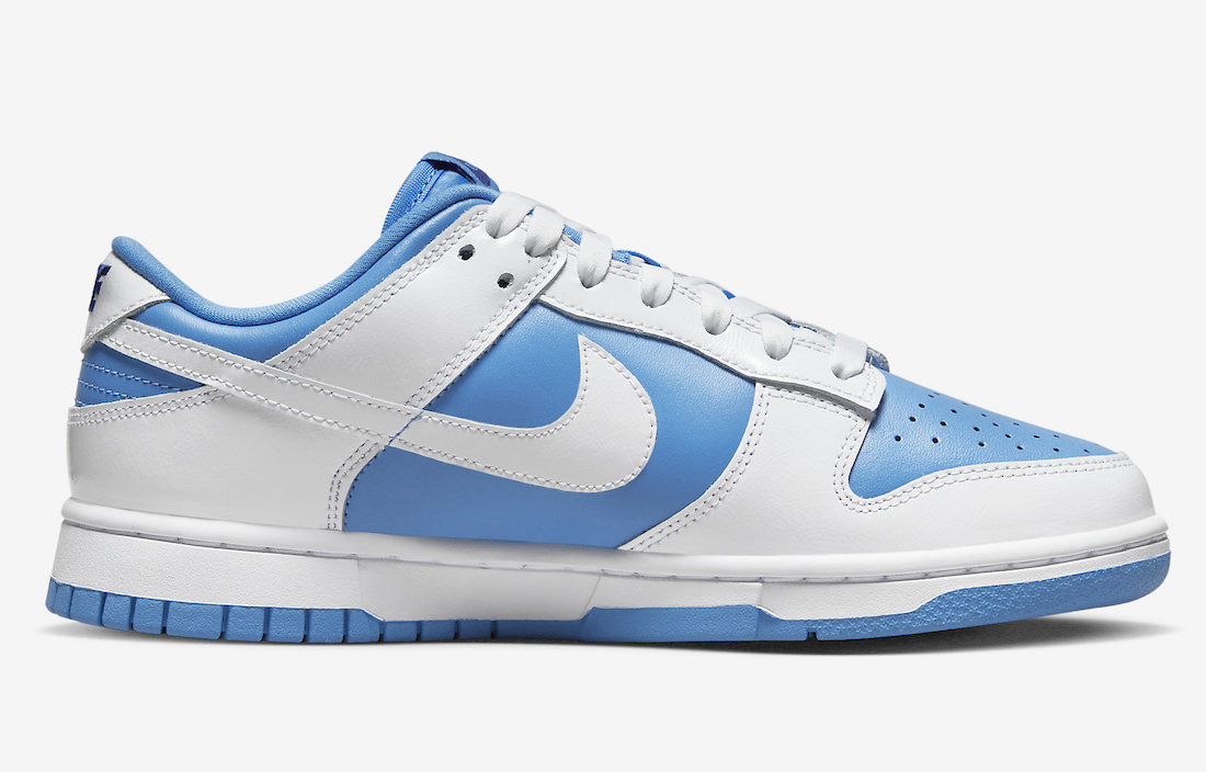 Nike Dunk Low White University Blue Royal Blue DJ9955-101 Release Date Info
