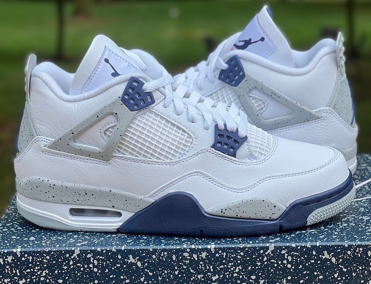 Detailed Look at the Air Jordan 4 ‘Midnight Navy’