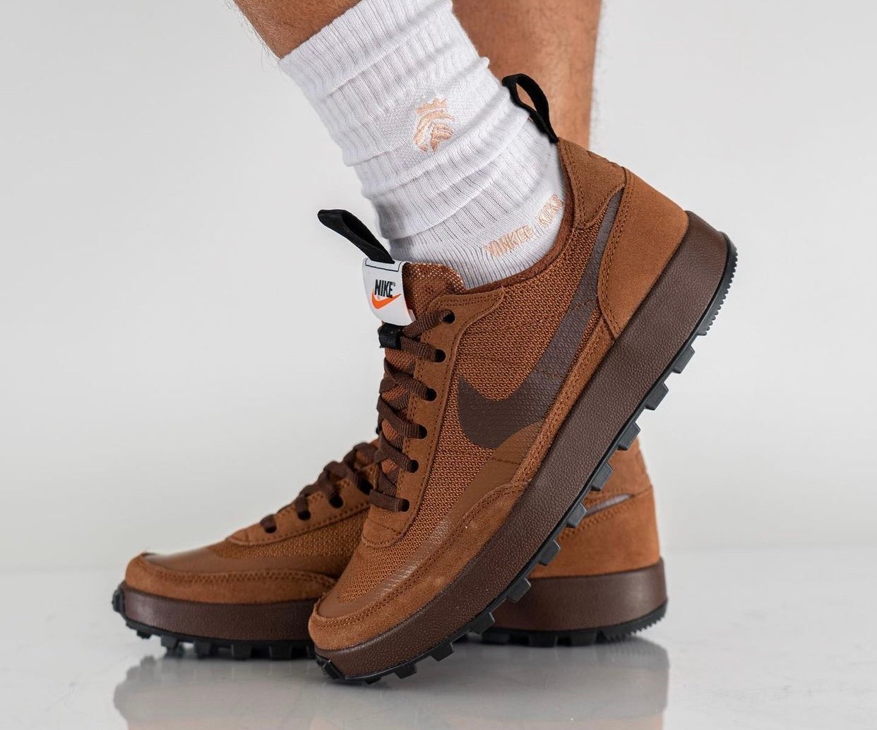 Tom Sachs x NikeCraft General Purpose Shoe Brown DA6672-201 On-Feet