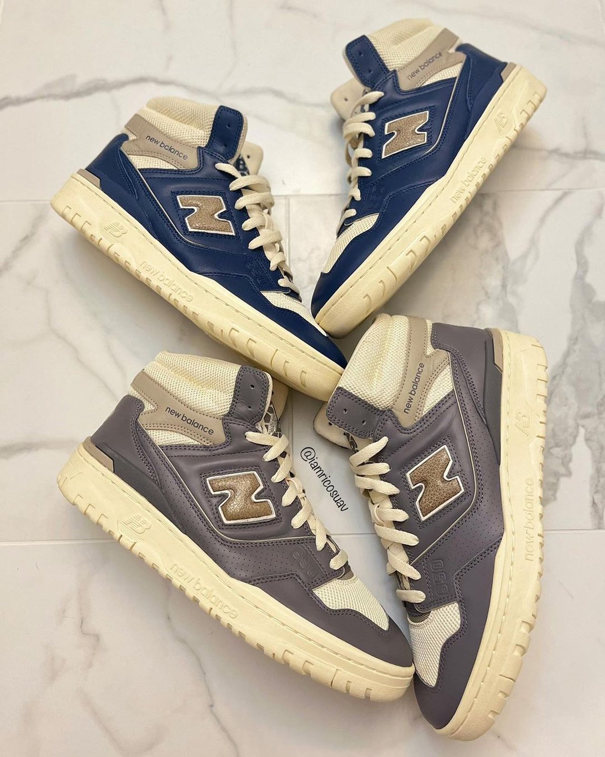 Aime Leon Dore New Balance 650R Navy Grey Release Date Info Aime Leon Dore New Balance 650R Navy Grey Release Date Info