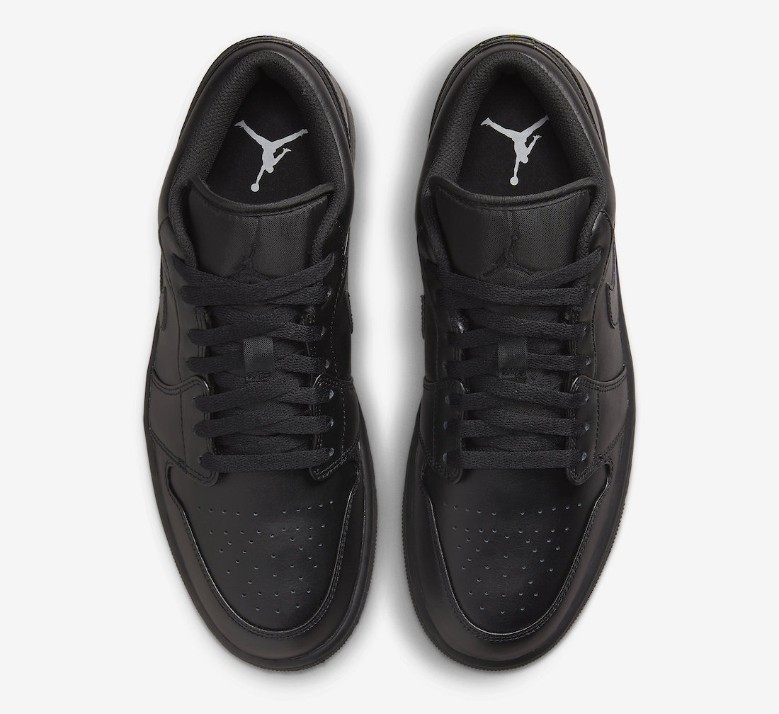 Air Jordan 1 Low Triple Black 553558-093 Release Date Info