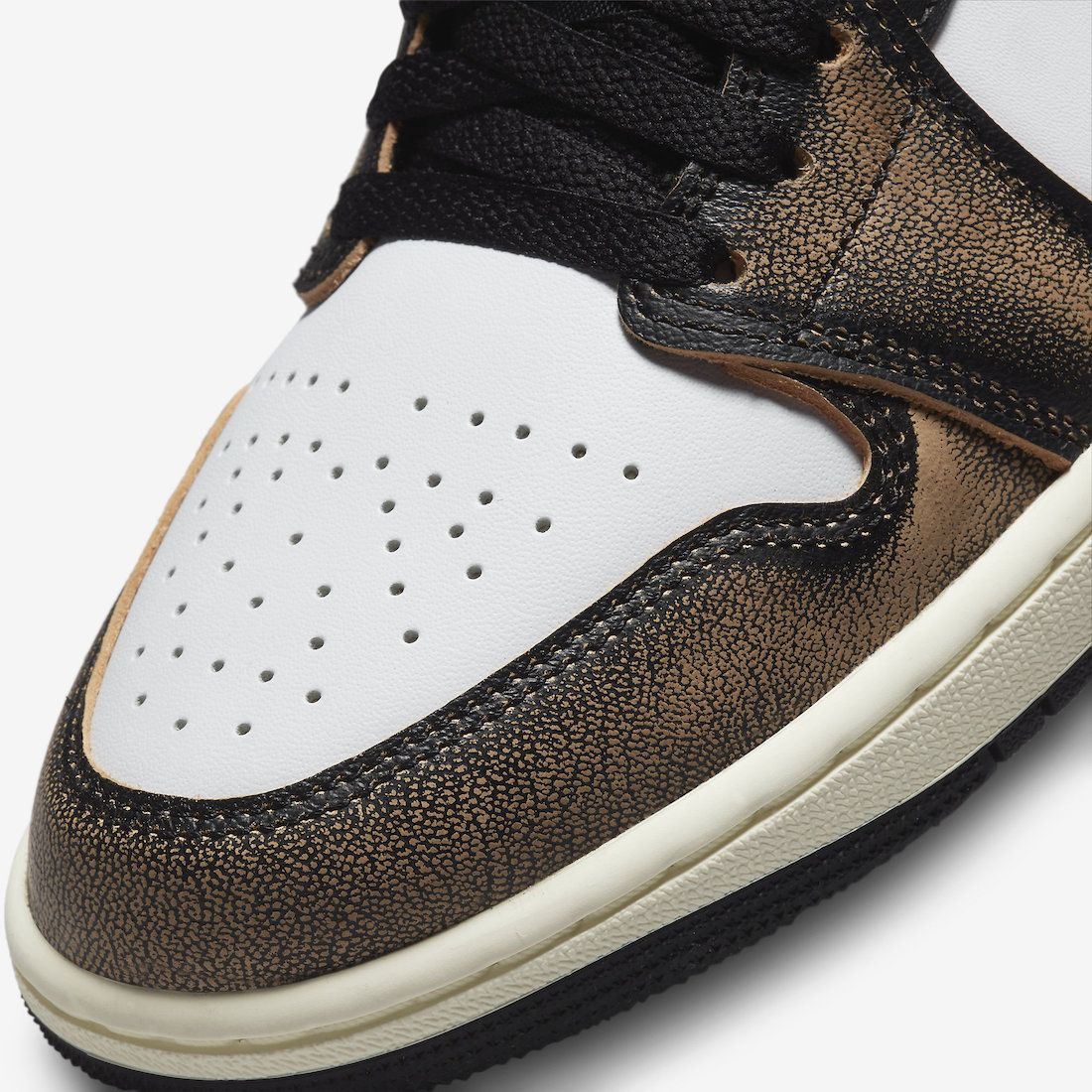 Air Jordan 1 Low Wear Away White Black Tan DQ8422-001 Release Date Info
