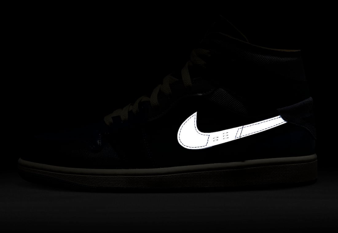 Air Jordan 1 Mid SE Craft Obsidian Ashen Slate French Blue Sail DR8868-400 Release Date Info