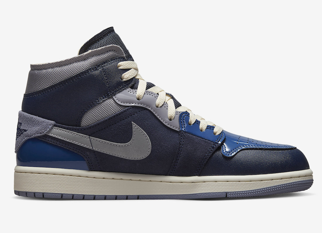 Air Jordan 1 Mid SE Craft Obsidian Ashen Slate French Blue Sail DR8868-400 Release Date Info
