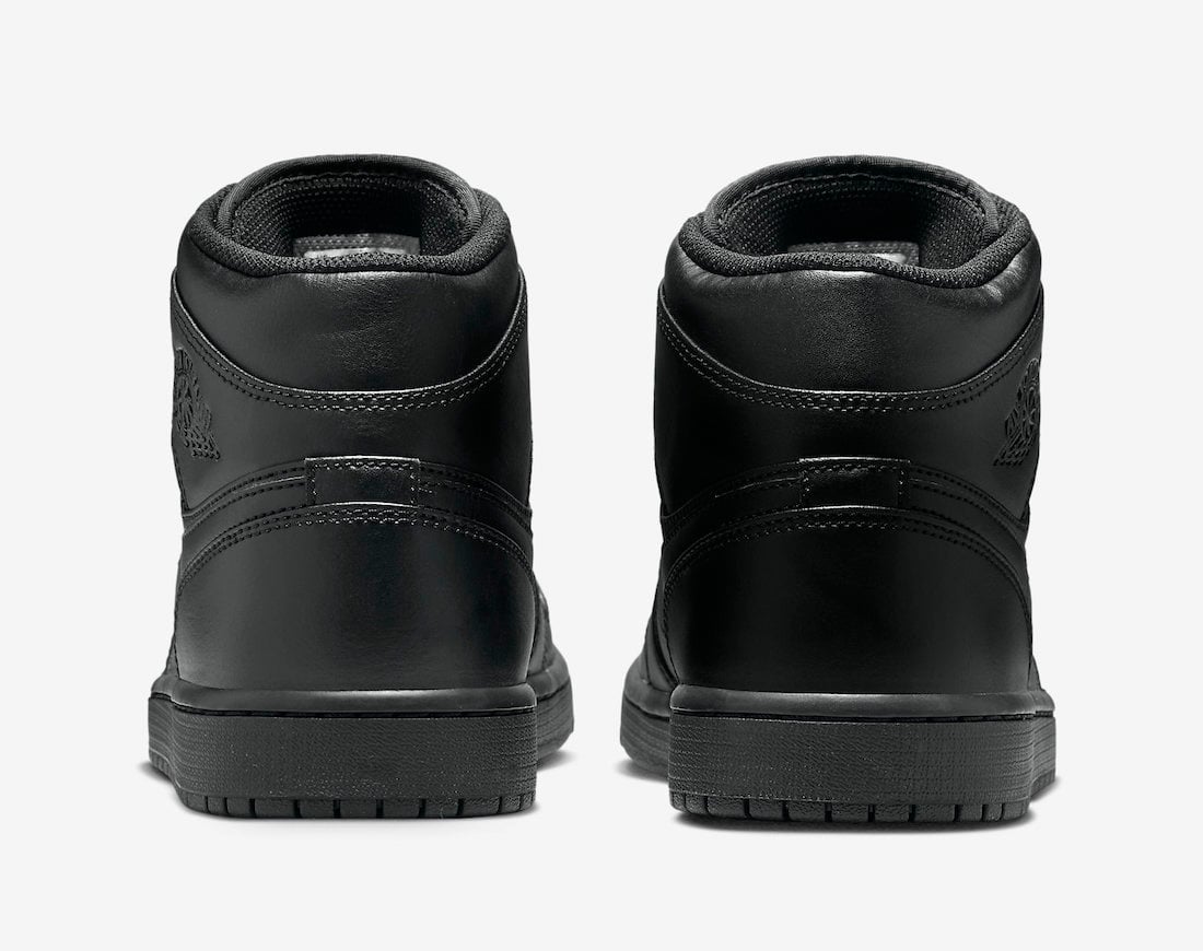 Air Jordan 1 Mid Triple Black 554724-093 Release Date Info
