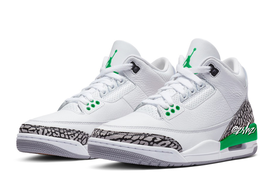 Air Jordan 3 Lucky Green Launching Summer 2023 LaptrinhX News