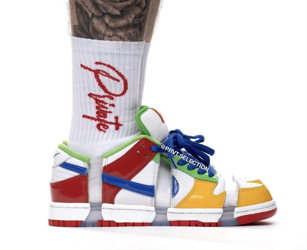 Nike Dunk Low SB (Sandy Bodecker/ White/ Hyper Royal/ Mean Green/ Multicolor) Men US 8-13 FD8777 