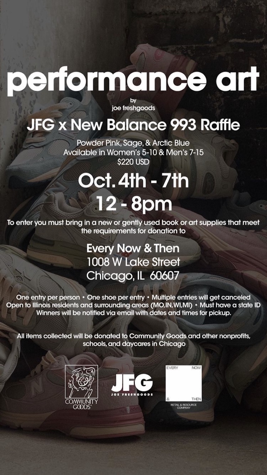 Joe Freshgoods New Balance 993 Performance Art Where to Buy