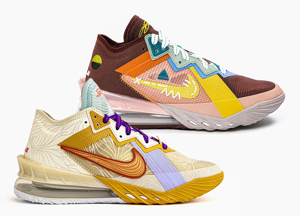 Mimi Plange x Nike LeBron 18 Low ’Scarred Perfection’ and ‘Mad King’ Releases October 14th