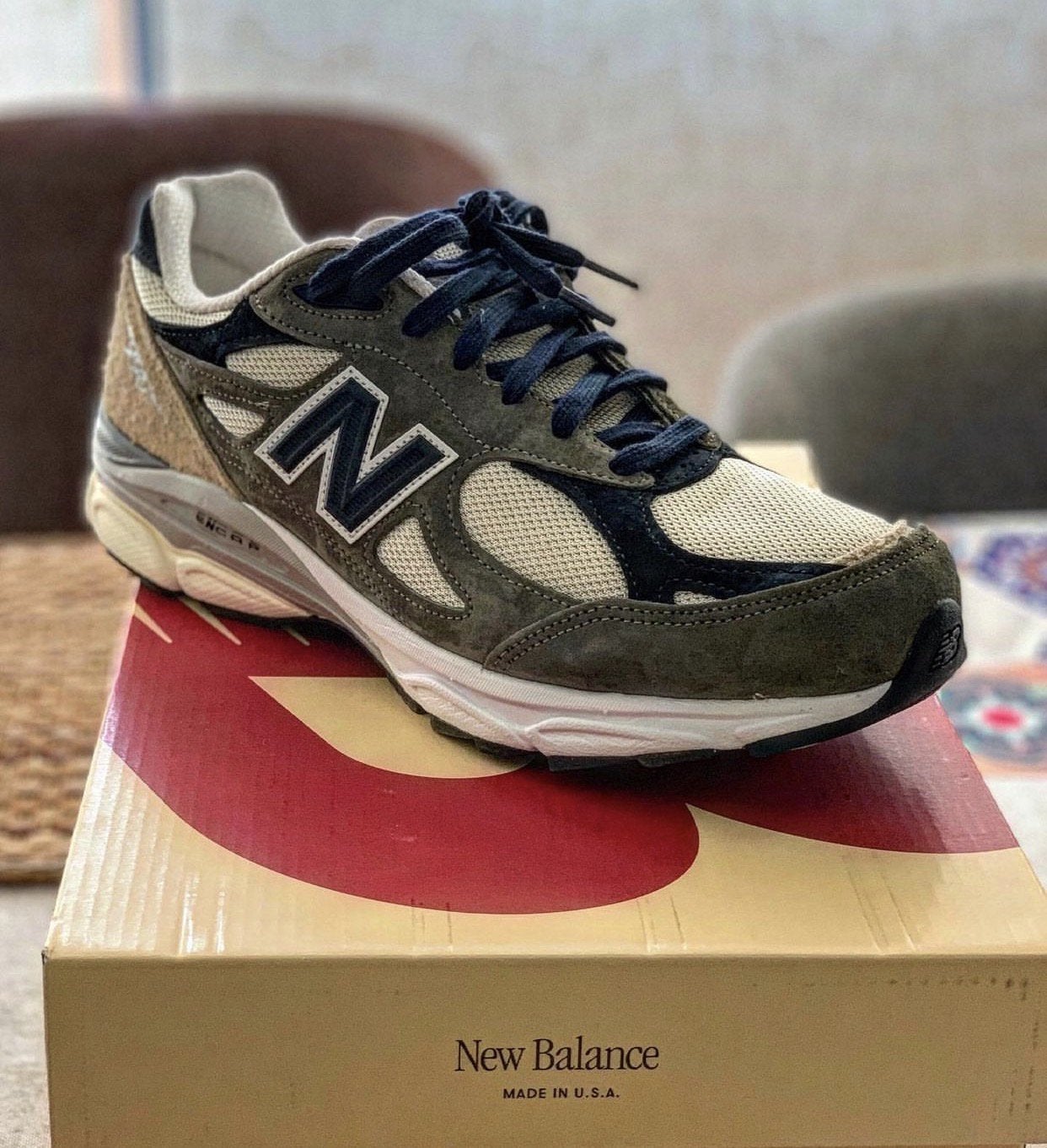 New Balance 990v3 Made in USA M990TO3 Olive