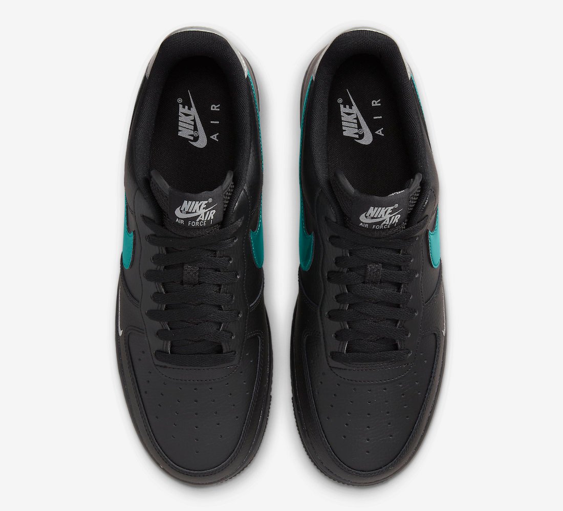 air force 1 black blue