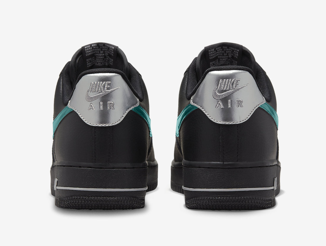 Nike Air Force 1 Low Black Blue Lightning Wolf Grey FD0654-001 Release Date Info