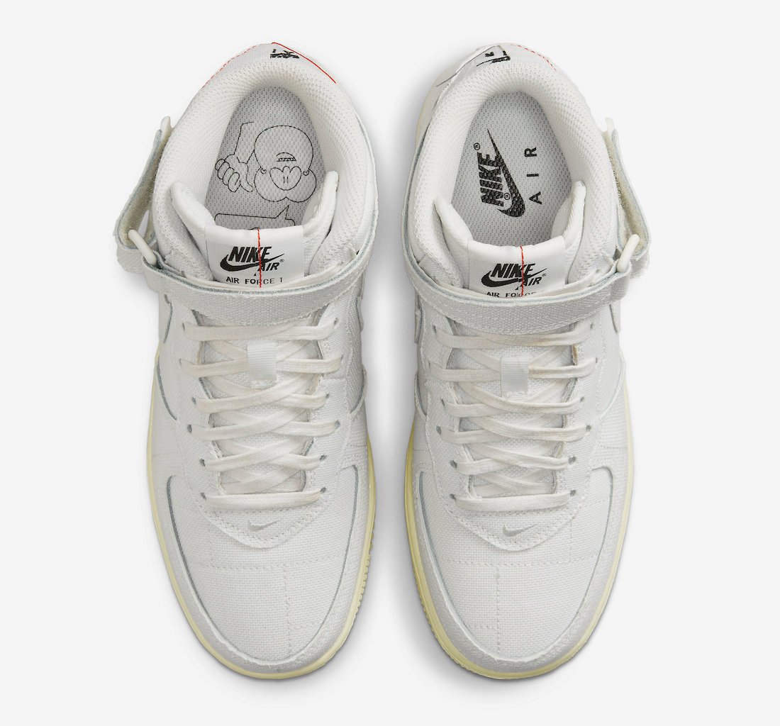 Nike Air Force 1 Mid White Canvas DZ4866-121 Release Date Info
