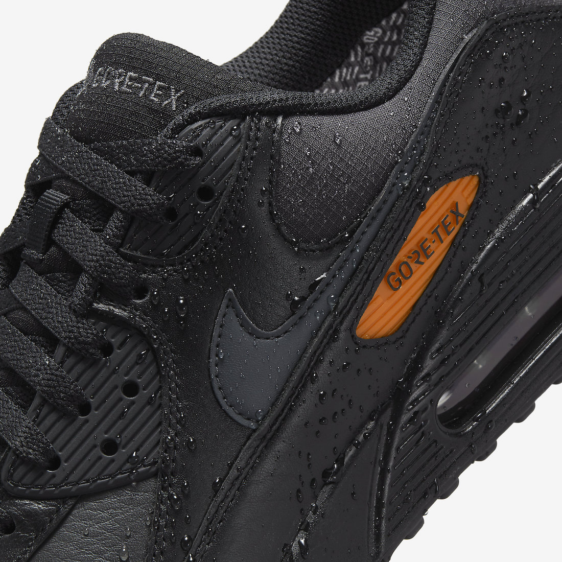 Nike Air Max 90 Gore-Tex Black Anthracite Safety Orange DJ9779-002 Release Date Info