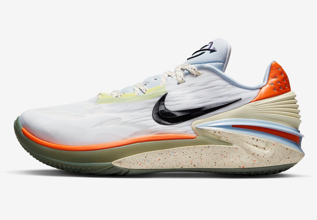 Nike Air Zoom GT Cut 2 White Black Ice Blue Orange DX6041-101 Release Date Info