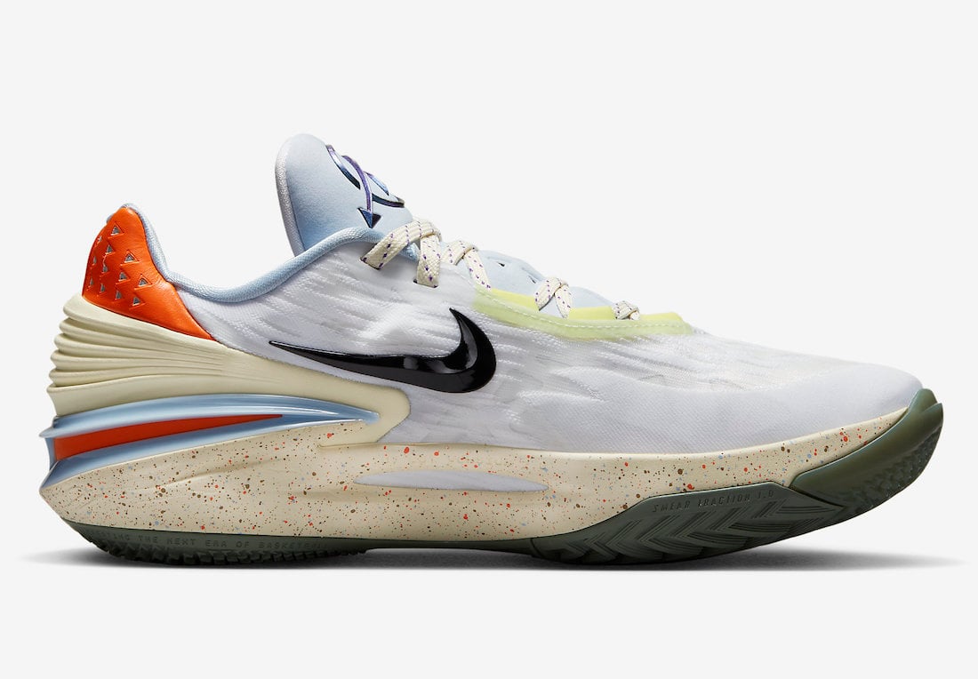 Nike Air Zoom GT Cut 2 White Black Ice Blue Orange DX6041-101 Release Date Info