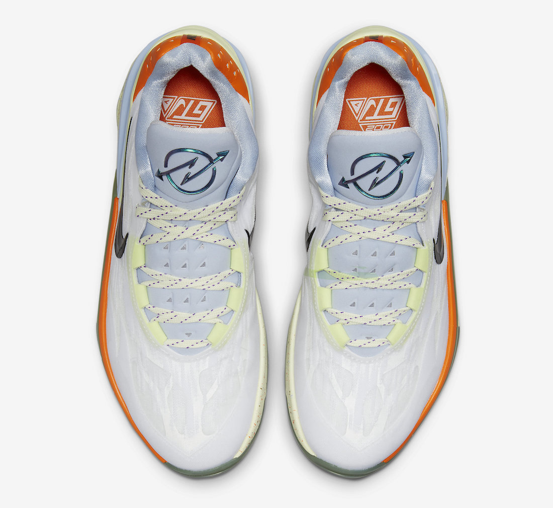 Nike Air Zoom GT Cut 2 White Black Ice Blue Orange DX6041-101 Release Date Info
