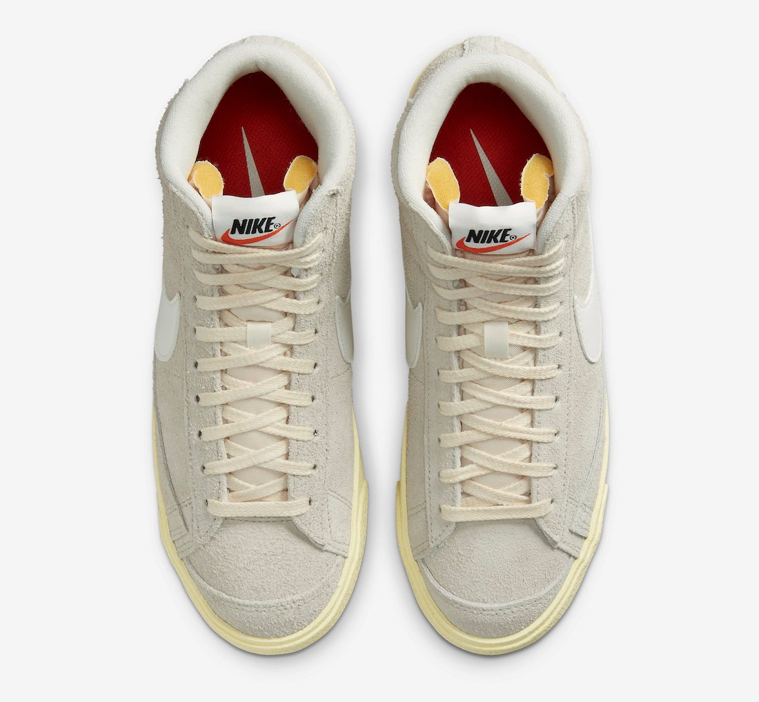 Nike Blazer Mid Suede Light Bone Sail Alabaster Black DV7006-001 Release Date Info