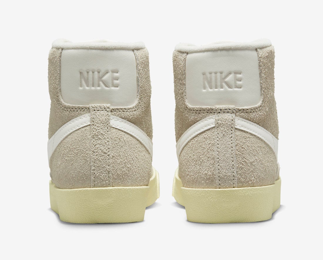 Nike Blazer Mid Suede Light Bone Sail Alabaster Black DV7006-001 Release Date Info