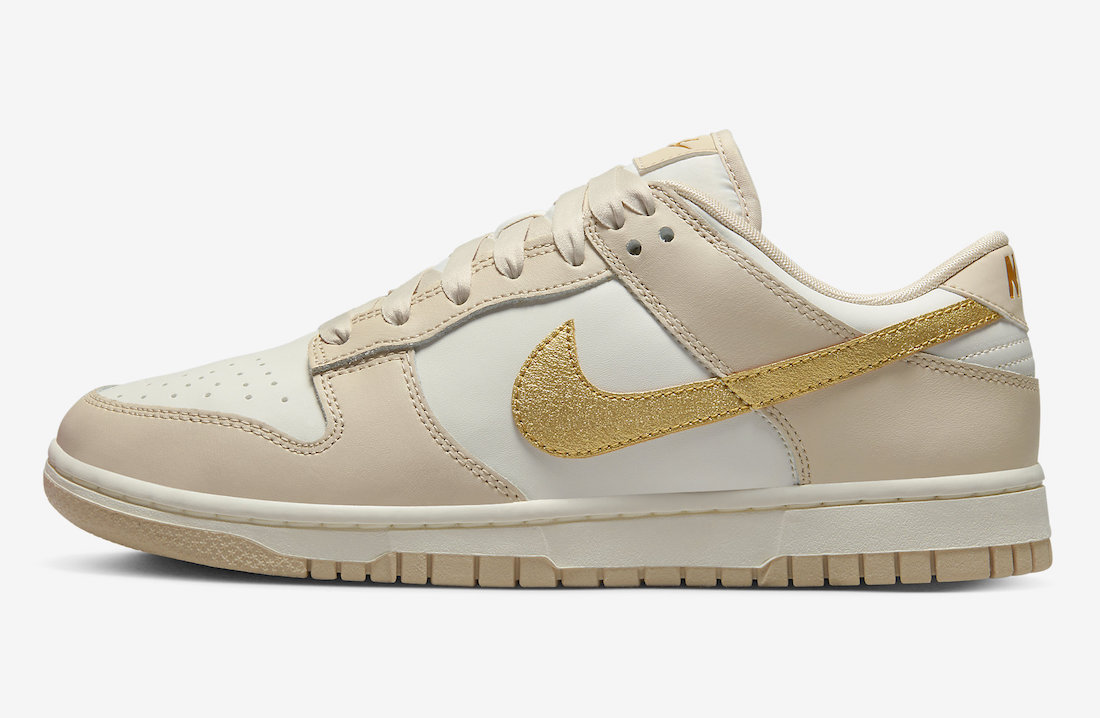 Nike Dunk Low Gold Swoosh DX5930-001 Release Date Info
