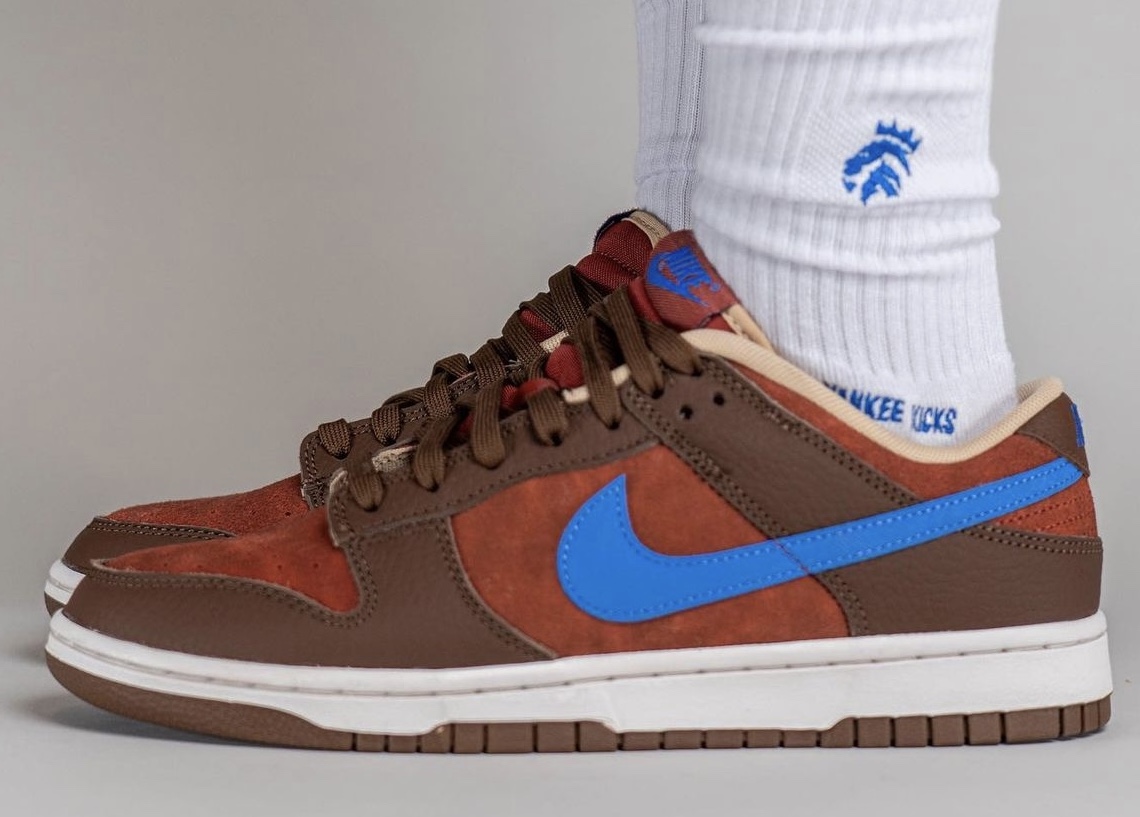 Nike Dunk Low Mars Stone Comet Blue DR9704-200 On-Foot