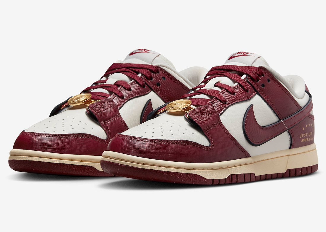 Nike Dunk Low ’Team Red’ Features Gold Hardware