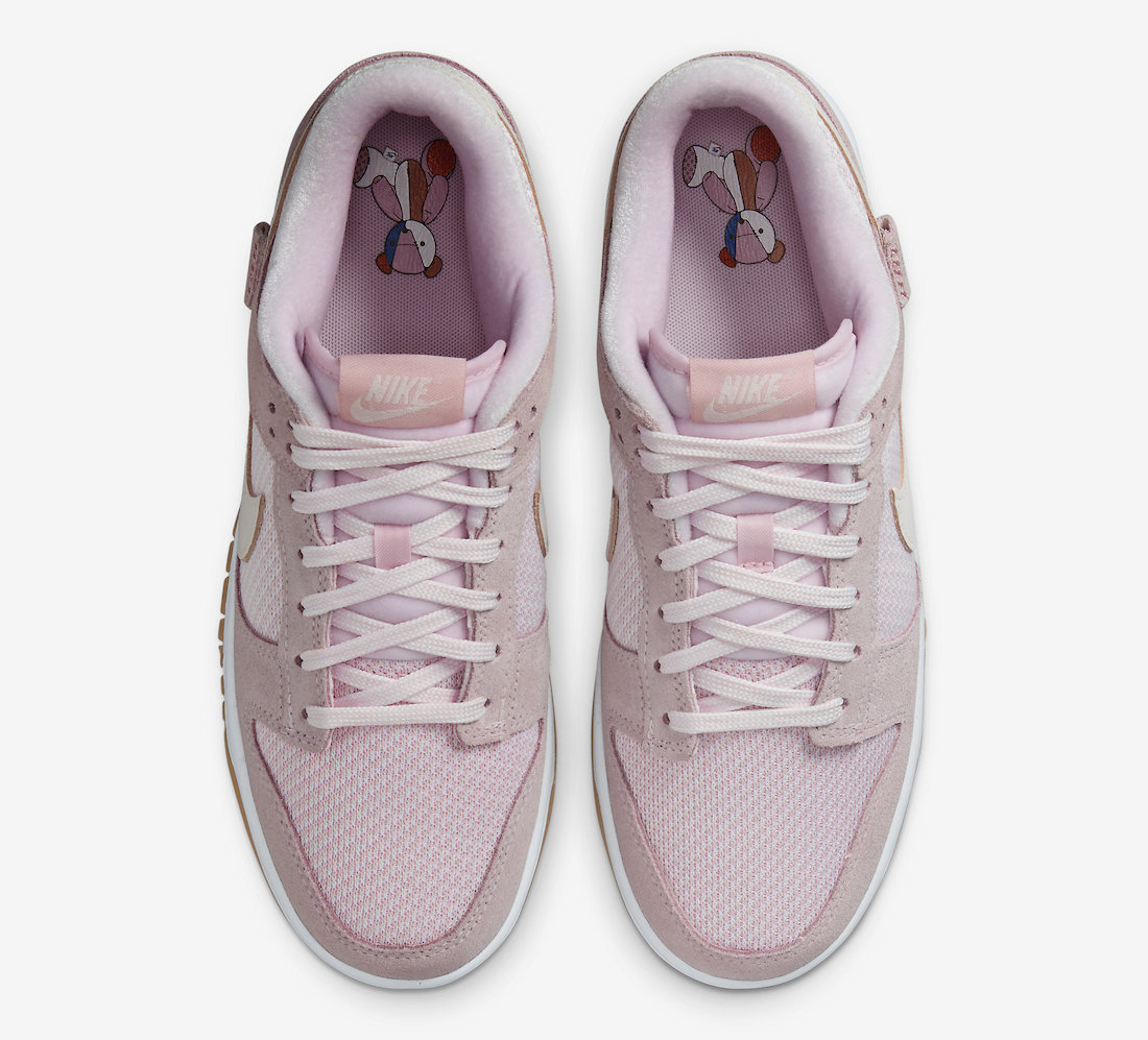 Nike Dunk Low Teddy Bear Light Soft Pink DZ5318-640 Release Date Info