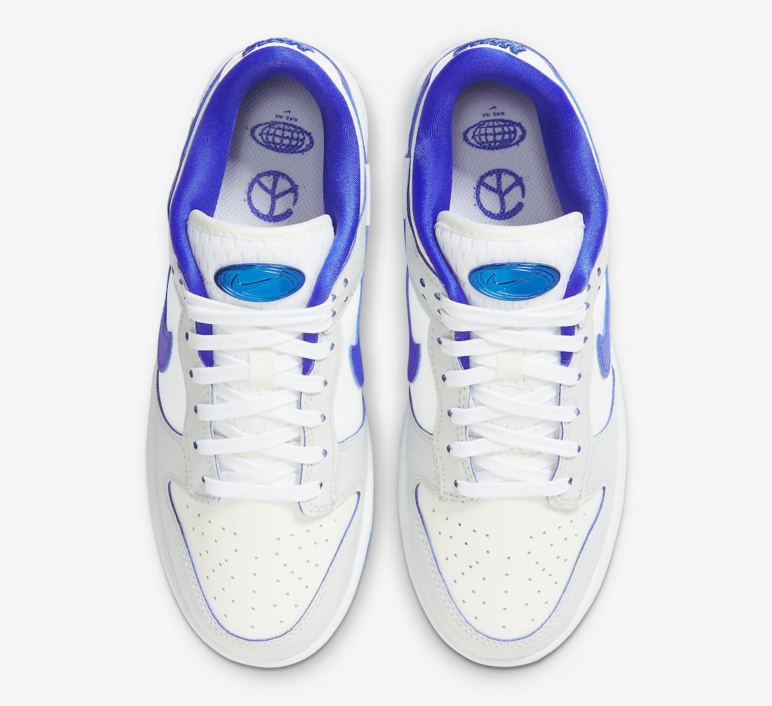 Nike Dunk Low Worldwide White Game Royal FB1841-110 Release Date Info
