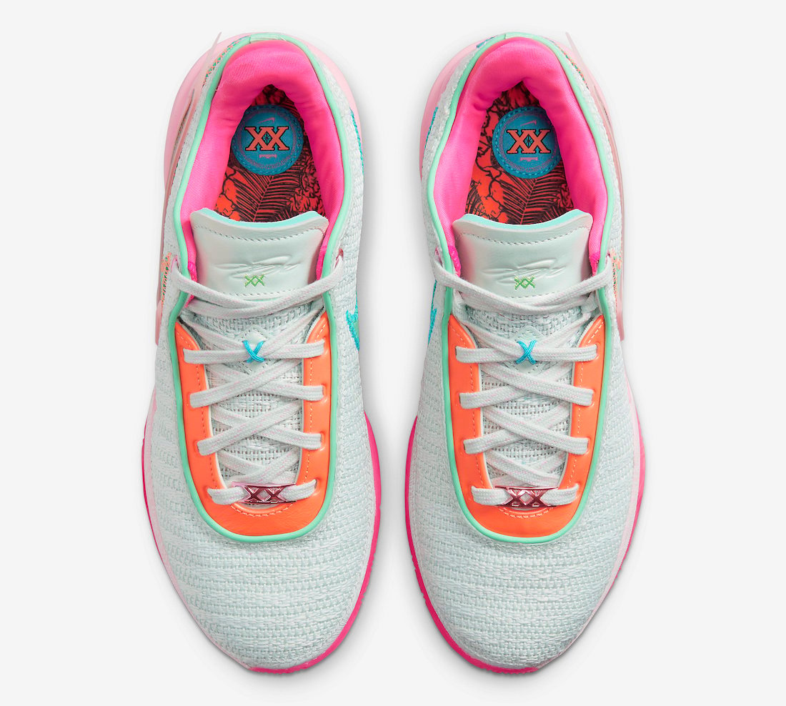 Nike LeBron 20 Time Machine Barely Green Medium Soft Pink DJ5423-300 Infos sur la date de sortie