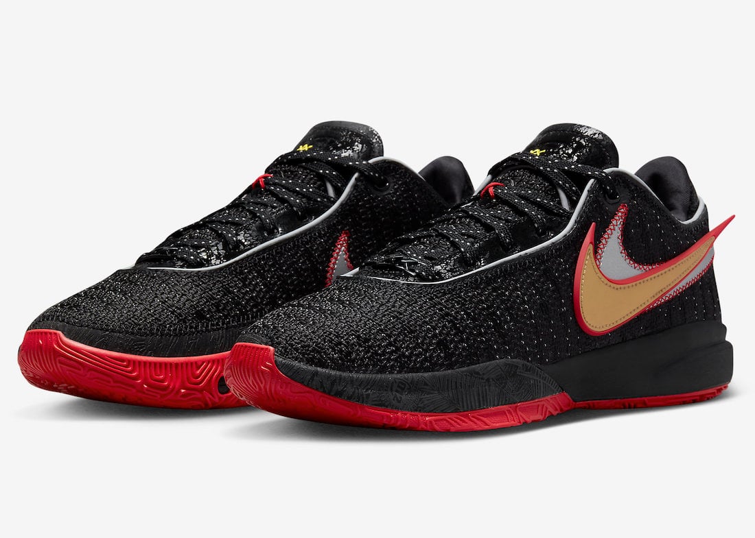 Nike LeBron 20 ‘Bred’ Official Images